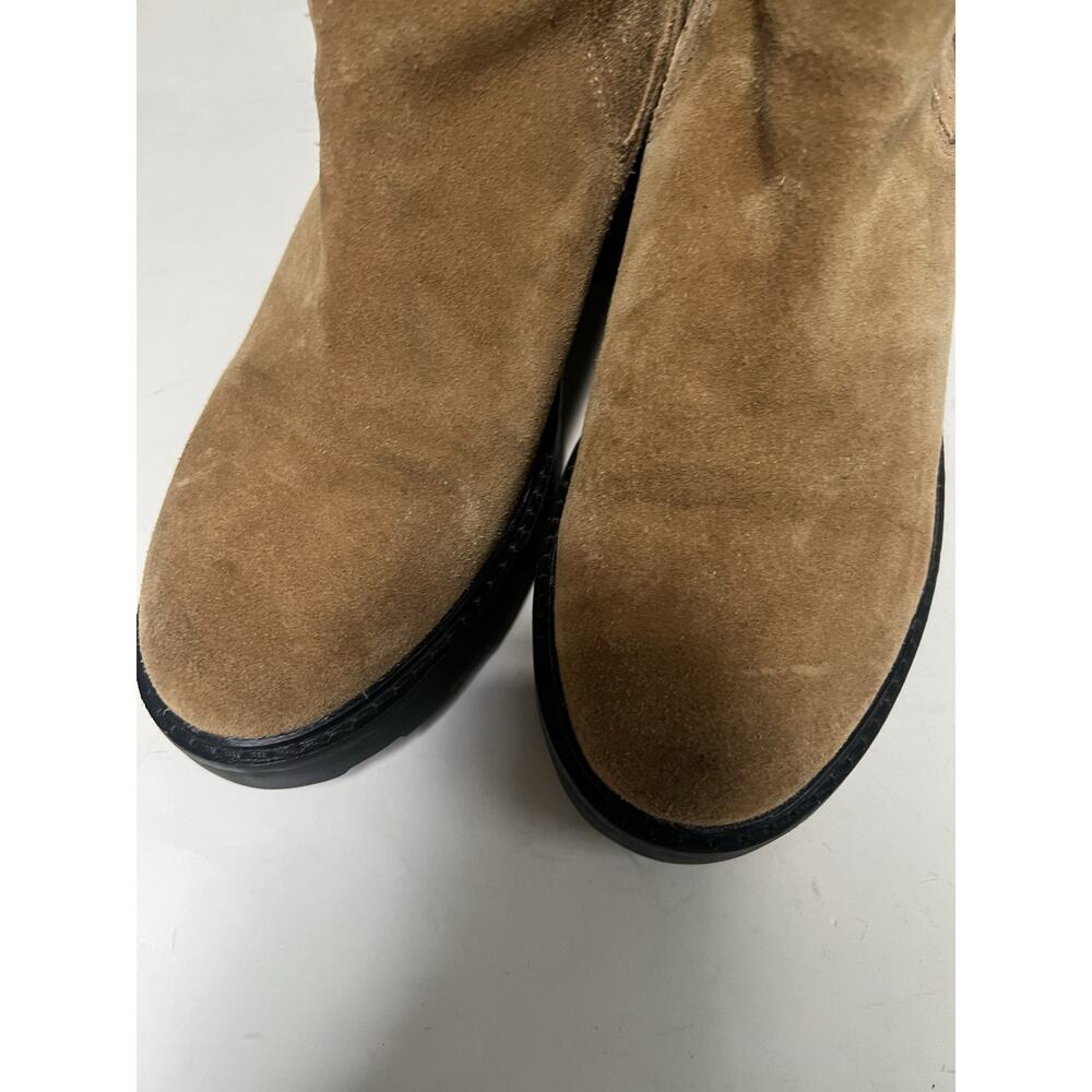 Madewell The Gwenda Platform Lug Ankle Boots In Toffee Suede Size 11 Women’s - Picture 10 of 10